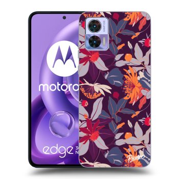 Maskica za Motorola Edge 30 Neo - Purple Leaf