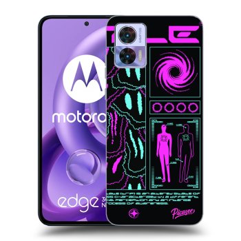 Picasee crna silikonska maskica za Motorola Edge 30 Neo - HYPE SMILE