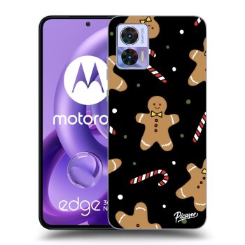 Picasee crna silikonska maskica za Motorola Edge 30 Neo - Gingerbread