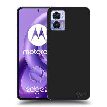 Picasee crna silikonska maskica za Motorola Edge 30 Neo - Clear