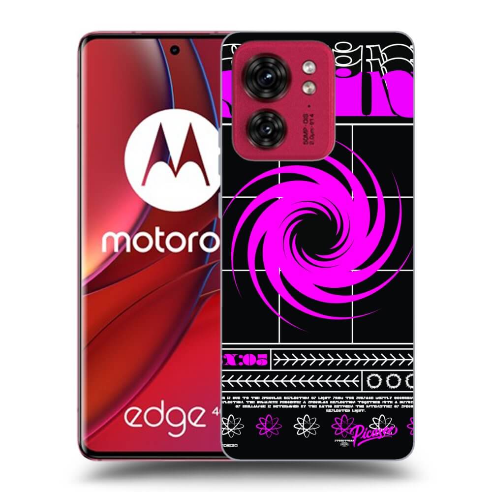 Picasee crna silikonska maskica za Motorola Edge 40 - SHINE