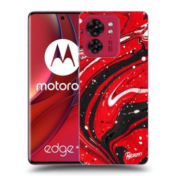 Maskica za Motorola Edge 40 - Red black