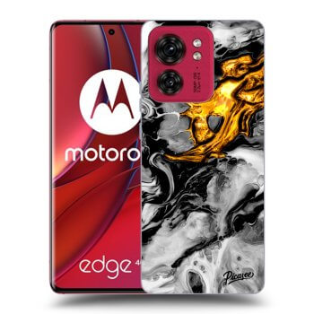 Maskica za Motorola Edge 40 - Black Gold 2