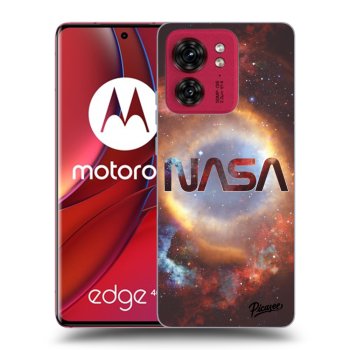Picasee crna silikonska maskica za Motorola Edge 40 - Nebula