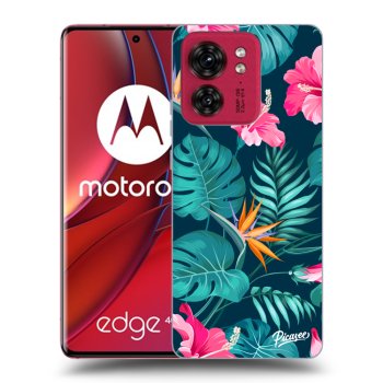 Maskica za Motorola Edge 40 - Pink Monstera