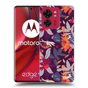 Maskica za Motorola Edge 40 - Purple Leaf