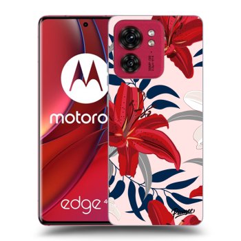 Maskica za Motorola Edge 40 - Red Lily