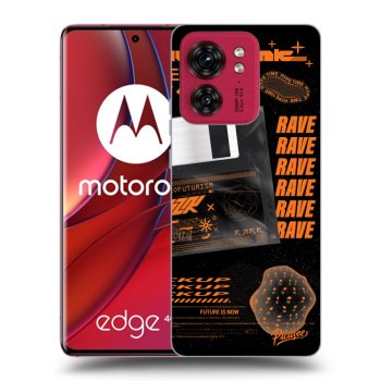 Picasee crna silikonska maskica za Motorola Edge 40 - RAVE