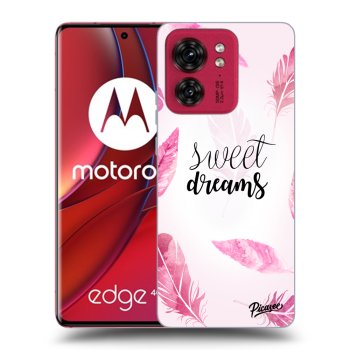 Picasee crna silikonska maskica za Motorola Edge 40 - Sweet dreams