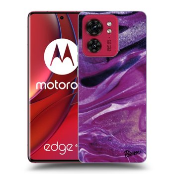 Maskica za Motorola Edge 40 - Purple glitter