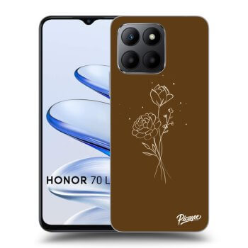 Picasee ULTIMATE CASE za Honor 70 Lite - Brown flowers