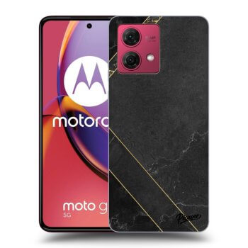 Picasee crna silikonska maskica za Motorola Moto G84 5G - Black tile