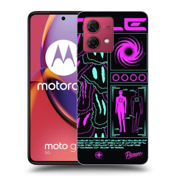 Picasee crna silikonska maskica za Motorola Moto G84 5G - HYPE SMILE