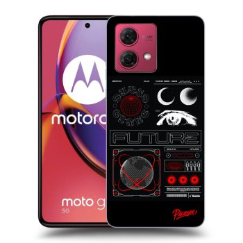 Picasee crna silikonska maskica za Motorola Moto G84 5G - WAVES