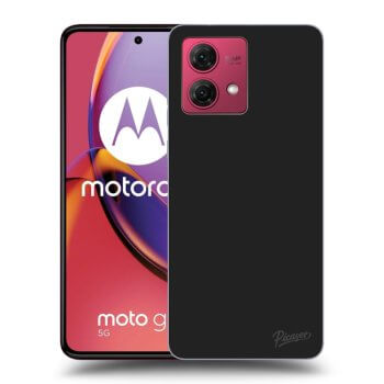 Picasee crna silikonska maskica za Motorola Moto G84 5G - Clear