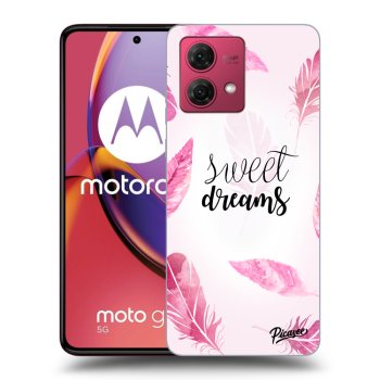 Picasee crna silikonska maskica za Motorola Moto G84 5G - Sweet dreams