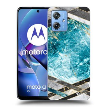 Maskica za Motorola Moto G54 5G - Blue geometry