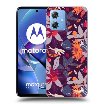 Maskica za Motorola Moto G54 5G - Purple Leaf