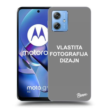 Picasee silikonska prozirna maskica za Motorola Moto G54 5G - Vlastiti foto dizajn