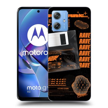 Picasee crna silikonska maskica za Motorola Moto G54 5G - RAVE