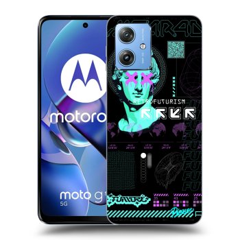 Picasee crna silikonska maskica za Motorola Moto G54 5G - RETRO