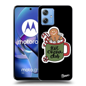 Picasee crna silikonska maskica za Motorola Moto G54 5G - Hot Cocoa Club