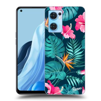 Maskica za OPPO Reno 7 5G - Pink Monstera