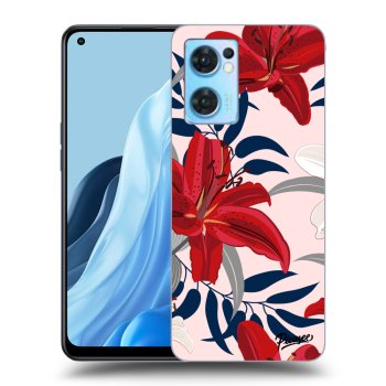 Maskica za OPPO Reno 7 5G - Red Lily