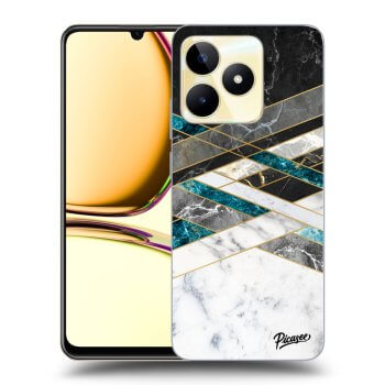 Maskica za Realme C53 - Black & White geometry