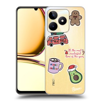 Maskica za Realme C53 - Christmas Stickers