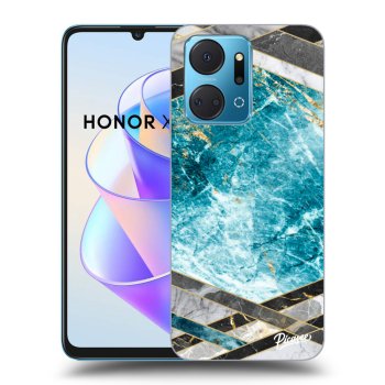 Maskica za Honor X7a - Blue geometry