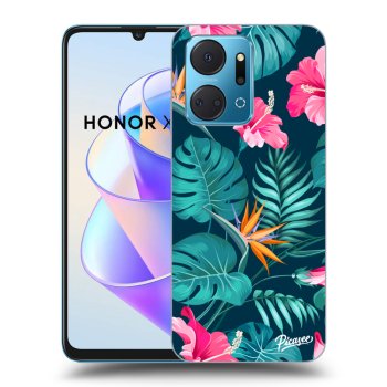 Maskica za Honor X7a - Pink Monstera
