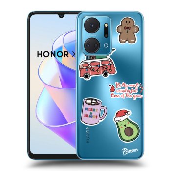 Maskica za Honor X7a - Christmas Stickers