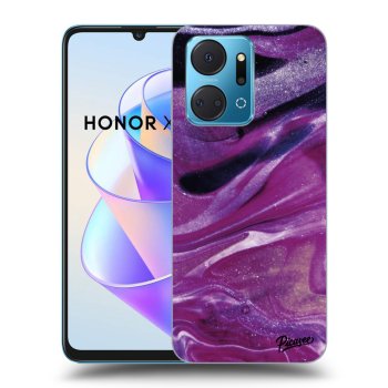 Maskica za Honor X7a - Purple glitter
