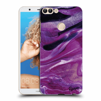 Maskica za Huawei P Smart - Purple glitter