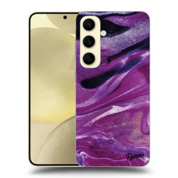 Picasee ULTIMATE CASE PowerShare za Samsung Galaxy S24 S921B 5G - Purple glitter