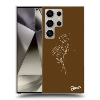 Maskica za Samsung Galaxy S24 Ultra S928B 5G - Brown flowers