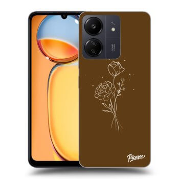 Picasee ULTIMATE CASE za Xiaomi Redmi 13C 4G - Brown flowers