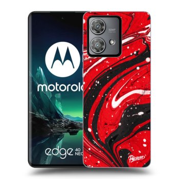 Maskica za Motorola Edge 40 Neo - Red black
