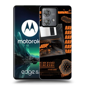 Picasee crna silikonska maskica za Motorola Edge 40 Neo - RAVE