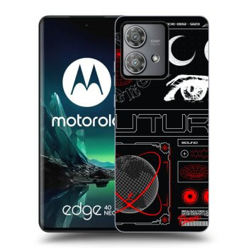 Picasee crna silikonska maskica za Motorola Edge 40 Neo - WAVES