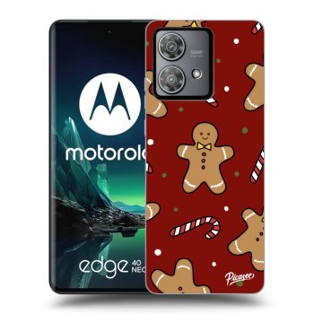 Picasee crna silikonska maskica za Motorola Edge 40 Neo - Gingerbread 2