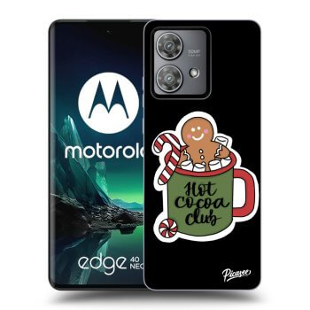 Picasee crna silikonska maskica za Motorola Edge 40 Neo - Hot Cocoa Club