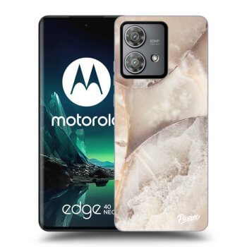 Maskica za Motorola Edge 40 Neo - Cream marble