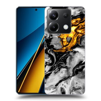 Maskica za Xiaomi Poco X6 - Black Gold 2
