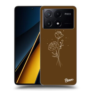 Picasee ULTIMATE CASE za Xiaomi Poco X6 Pro - Brown flowers