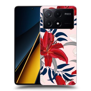 Maskica za Xiaomi Poco X6 Pro - Red Lily