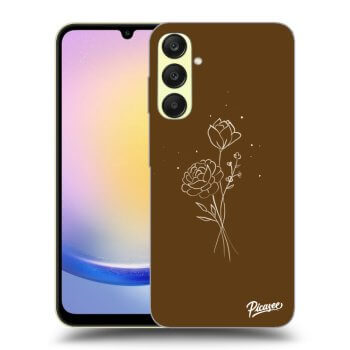Picasee ULTIMATE CASE za Samsung Galaxy A25 A256B 5G - Brown flowers
