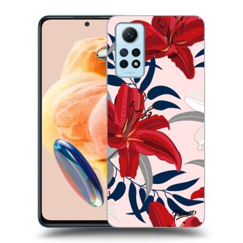 Maskica za Xiaomi Redmi Note 12 Pro 4G - Red Lily