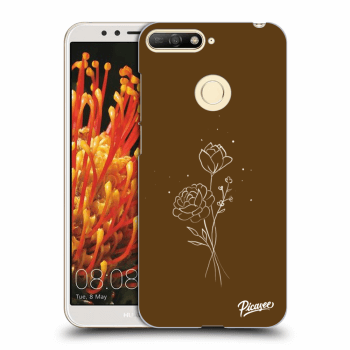 Picasee ULTIMATE CASE za Huawei Y6 Prime 2018 - Brown flowers